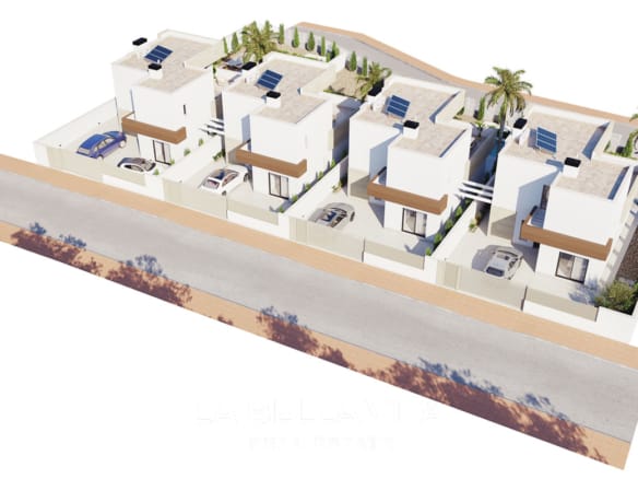 Exceptional New Build Villas with Private Pools near the Beach for sale in Santiago de la Ribera, Murcia