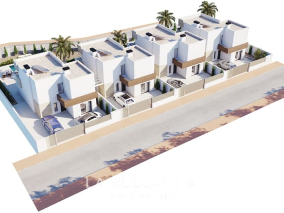 Exceptional New Build Villas with Private Pools near the Beach for sale in Santiago de la Ribera, Murcia