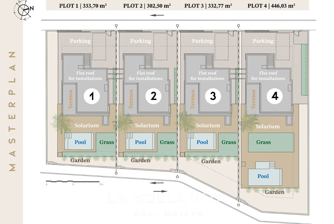 Exceptional New Build Villas with Private Pools near the Beach for sale in Santiago de la Ribera, Murcia