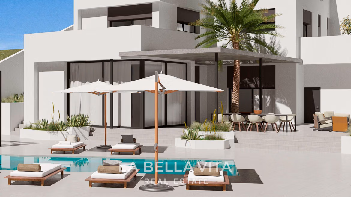 Stunning New Build Mediterranean Villa with Pool just 3 km from the Beach in La Marina Urbanisation, Alicante-02 Stunning New Build Mediterranean Villa with Pool just 3 km from the Beach in La Marina Urbanisation, Alicante