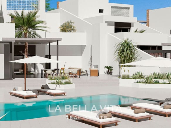 Stunning New Build Mediterranean Villa with Pool just 3 km from the Beach in La Marina Urbanisation, Alicante