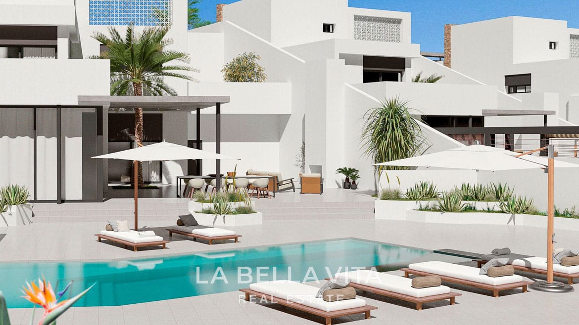 Stunning New Build Mediterranean Villa with Pool just 3 km from the Beach in La Marina Urbanisation, Alicante