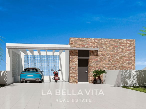 Stunning New Build Mediterranean Villa with Pool just 3 km from the Beach in La Marina Urbanisation, Alicante