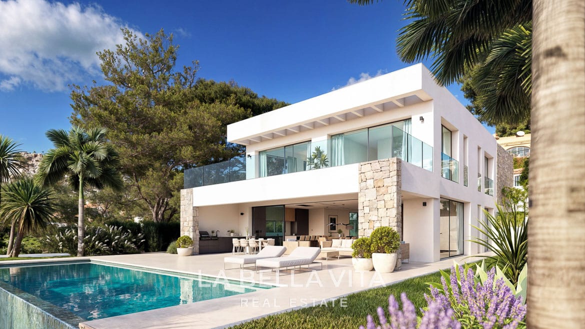 Luxury New Build Villa with Sea Views for Sale in Moraira, Costa Blanca North
