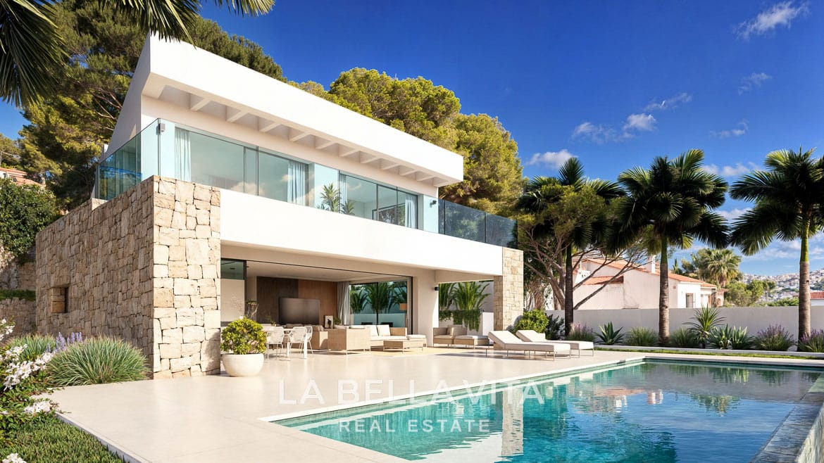 Luxury New Build Villa with Sea Views for Sale in Moraira, Costa Blanca North