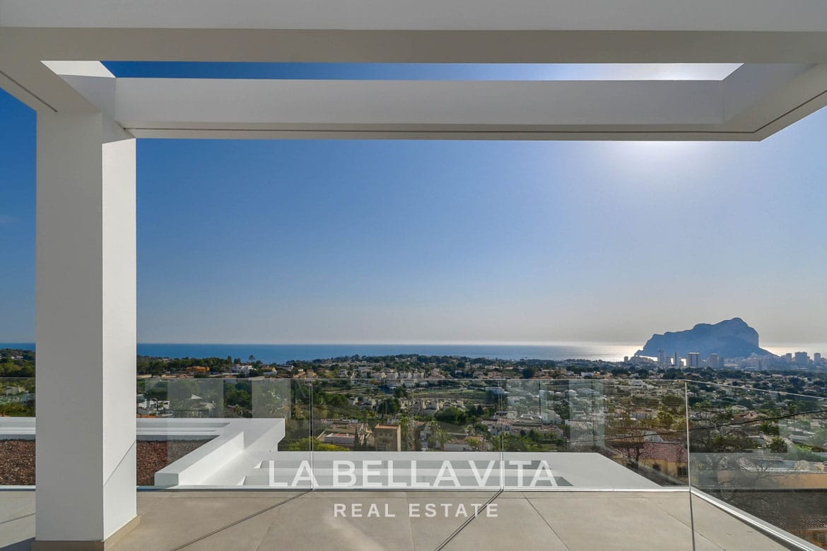 Elevated New Build Key Ready Villa with Panoramic Sea Views for Sale in Calpe