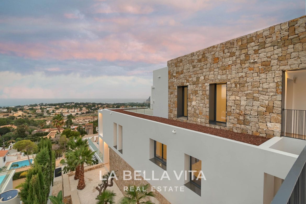 Elevated New Build Key Ready Villa with Panoramic Sea Views for Sale in Calpe