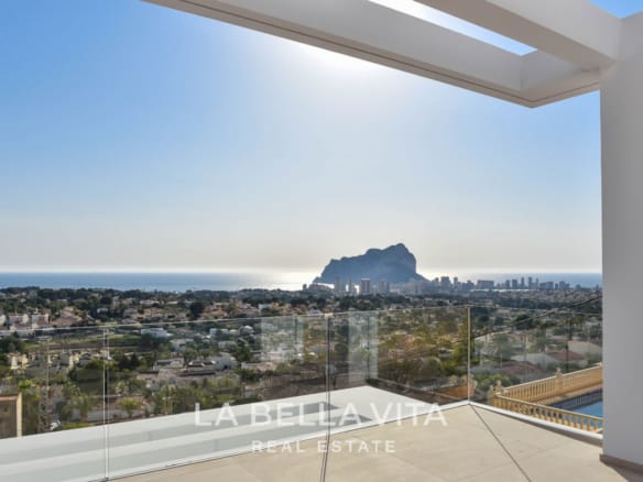 Elevated New Build Key Ready Villa with Panoramic Sea Views for Sale in Calpe