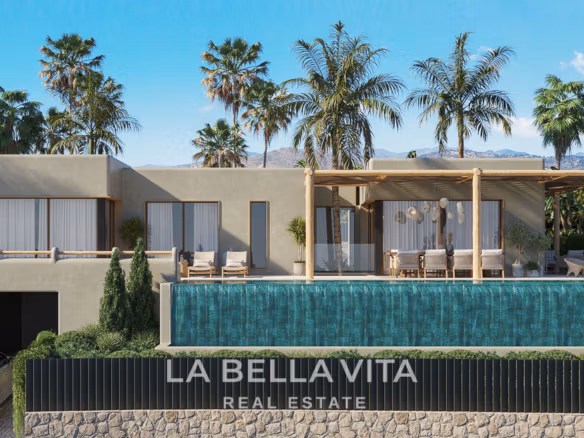 New build Mediterranean Villa for sale in Javea with Infinity Pool, Organic Design and Montgo Views