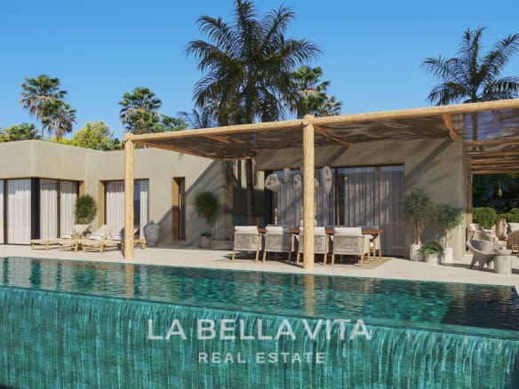 New build Mediterranean Villa for sale in Javea with Infinity Pool, Organic Design and Montgo Views