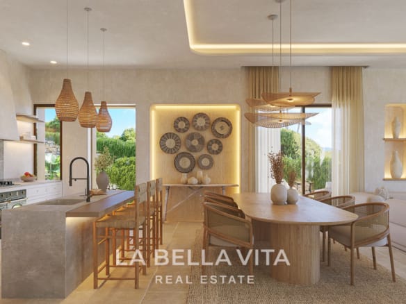 New build Mediterranean Villa for sale in Javea with Infinity Pool, Organic Design and Montgo Views