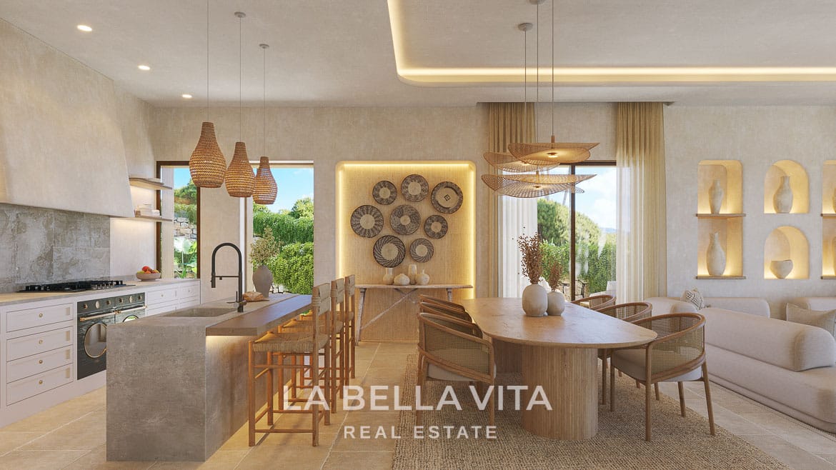 New build Mediterranean Villa for sale in Javea with Infinity Pool, Organic Design and Montgo Views