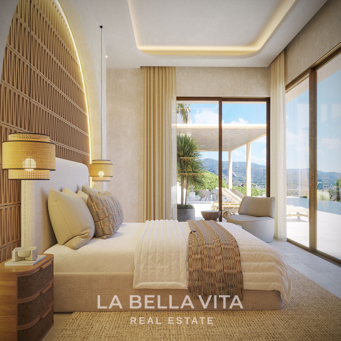 New build Mediterranean Villa for sale in Javea with Infinity Pool, Organic Design and Montgo Views