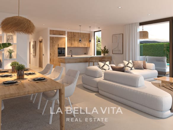 New Build Single-Storey Ibiza Style Villa for sale in Javea, Alicante