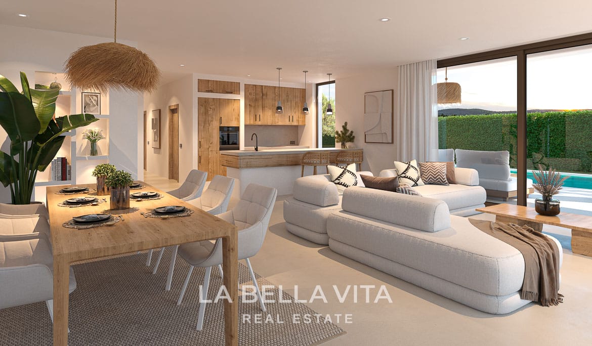 New Build Single-Storey Ibiza Style Villa for sale in Javea, Alicante
