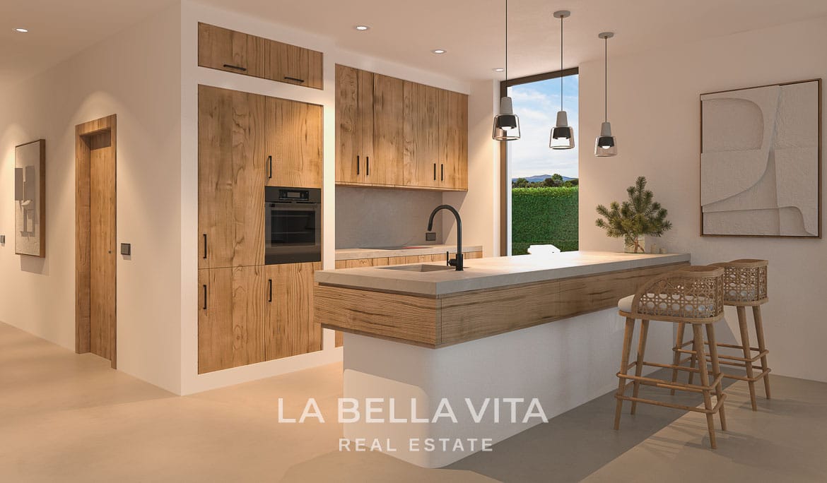 New Build Single-Storey Ibiza Style Villa for sale in Javea, Alicante