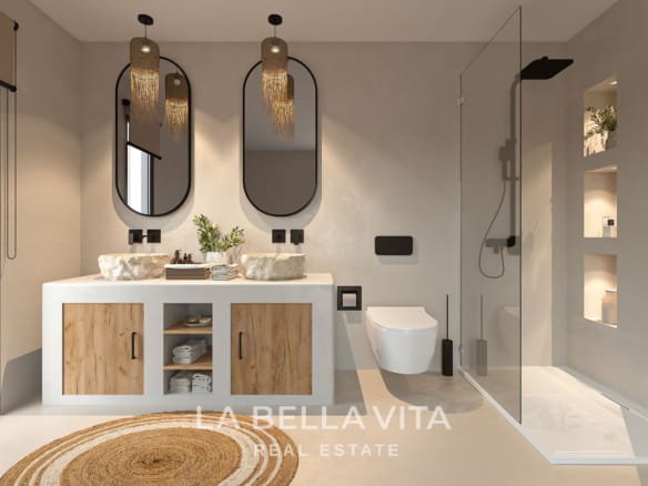 New Build Single-Storey Ibiza Style Villa for sale in Javea, Alicante