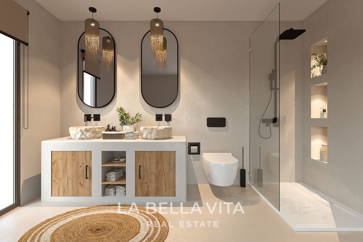 New Build Single-Storey Ibiza Style Villa for sale in Javea, Alicante