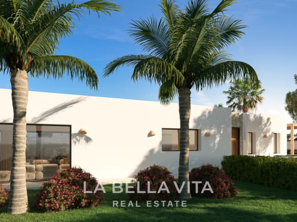 New build Single Storey Ibiza style property with private pool for sale in Javea, Alicante, Spain, Costa Blanca North