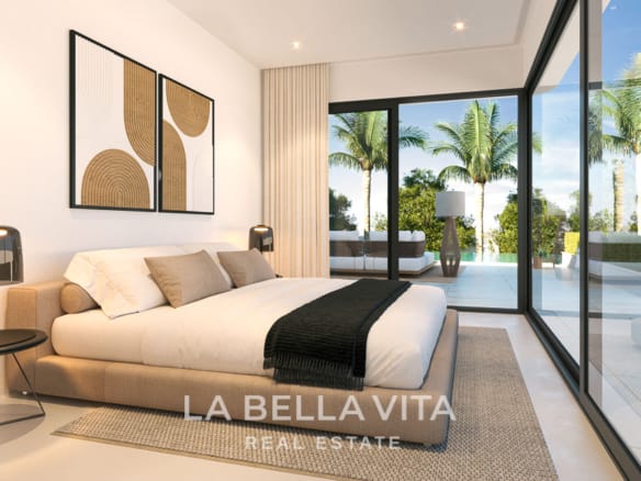 New build Single Storey Ibiza style property with private pool for sale in Javea, Alicante, Spain, Costa Blanca North