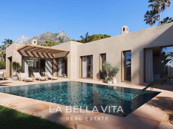 New build Mediterranean style villa with private pool, lift and garage for sale in Javea, Alicante, Spain