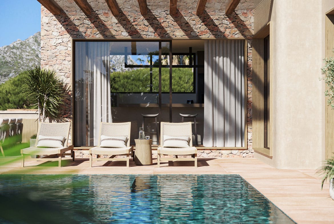 New build Mediterranean style villa with private pool, lift and garage for sale in Javea, Alicante, Spain