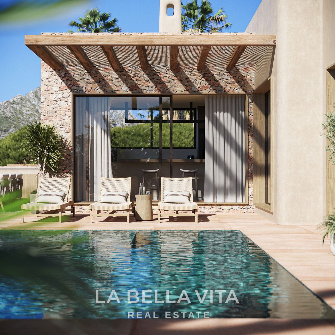 New build Mediterranean style villa with private pool, lift and garage for sale in Javea, Alicante, Spain