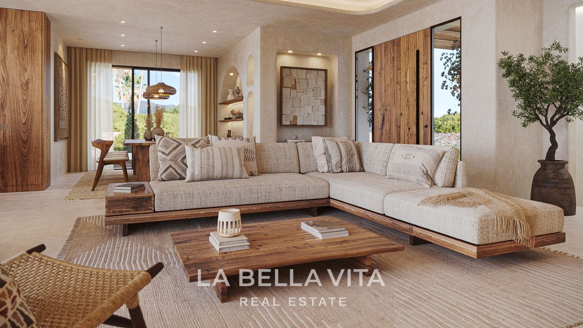 New build Mediterranean style villa with private pool, lift and garage for sale in Javea, Alicante, Spain