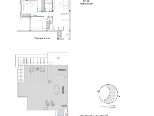 Modern Mediterranean 3-bedroom Penthouse Apartments with Solarium in Ciudad Quesada