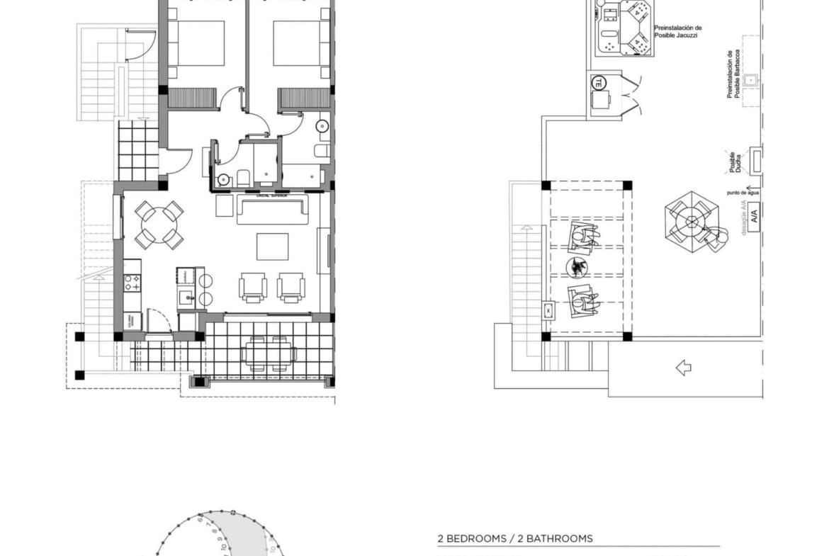 Modern Mediterranean 2 Bedroom Top Floor Apartment for Sale in Ciudad Quesada, Costa Blanca