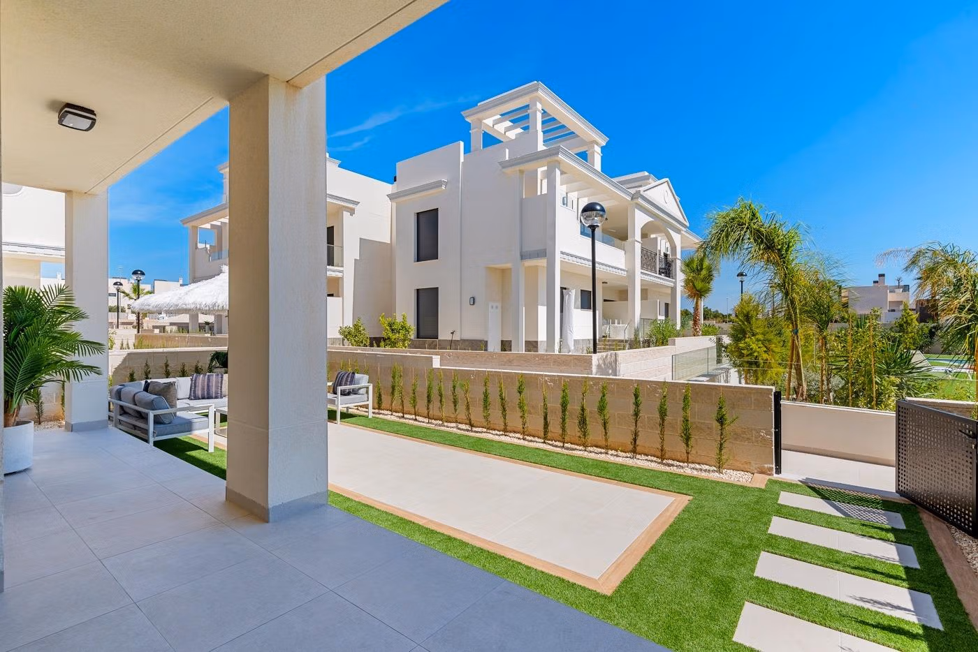 Modern-Mediterranean-Apartments-in-Ciudad-Quesada-Costa-Blanca-16 Moderne 3-Zimmer-Wohnungen im Erdgeschoss mit privatem Garten in Ciudad Quesada