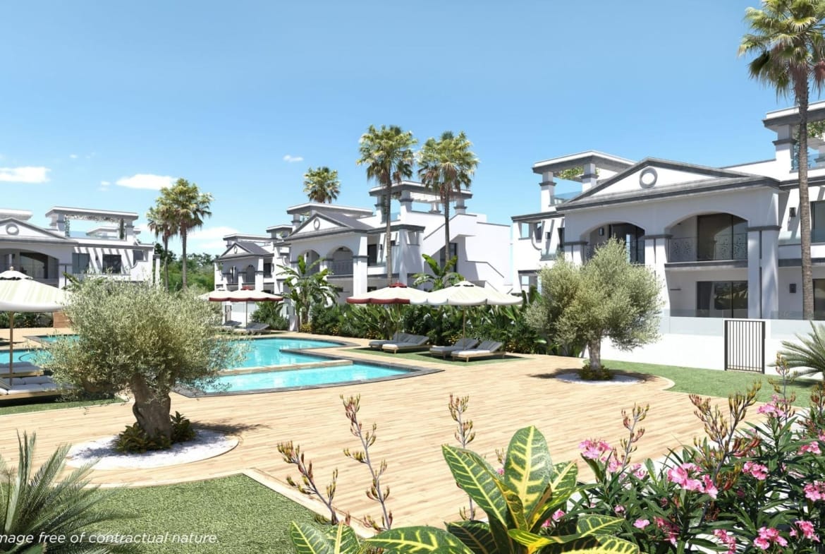 Modern 3-bedroom Ground Floor Apartments with Private Garden in Ciudad Quesada