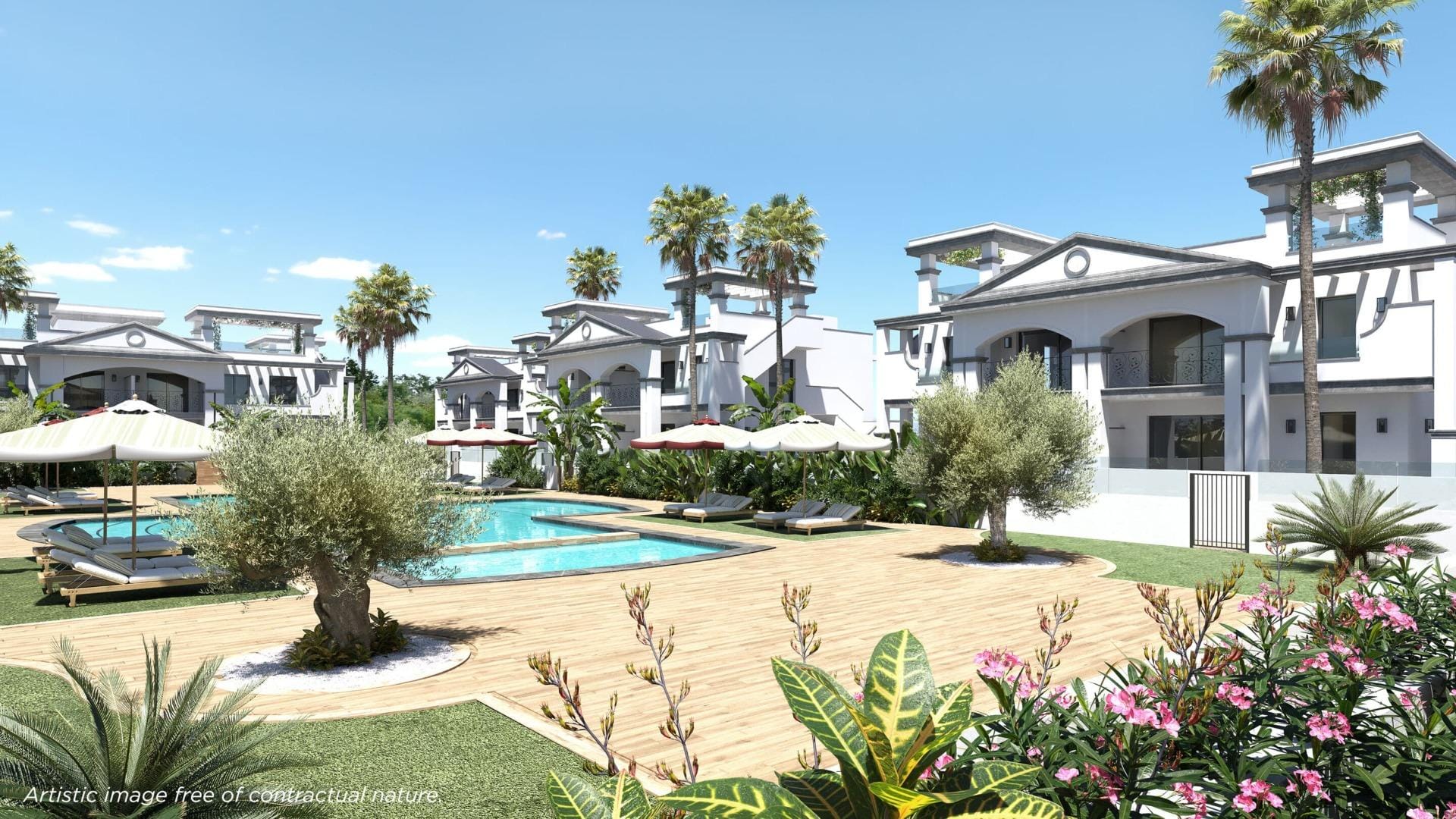 Modern 3-bedroom Ground Floor Apartments with Private Garden in Ciudad Quesada