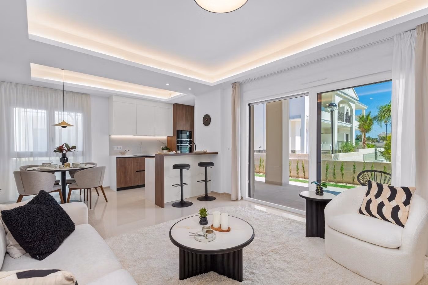 Modern-Mediterranean-Apartments-in-Ciudad-Quesada-Costa-Blanca-9 Moderne 3-Zimmer-Wohnungen im Erdgeschoss mit privatem Garten in Ciudad Quesada