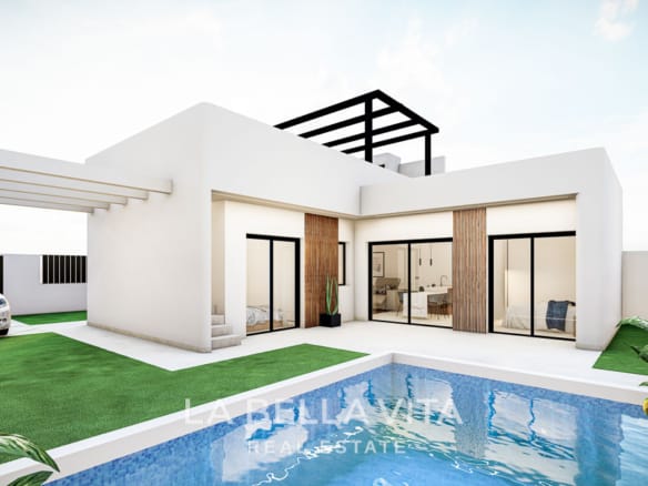 Single-Level New Build Villas for Sale in Roldán – Private Pool, Solarium & Village Lifestyle