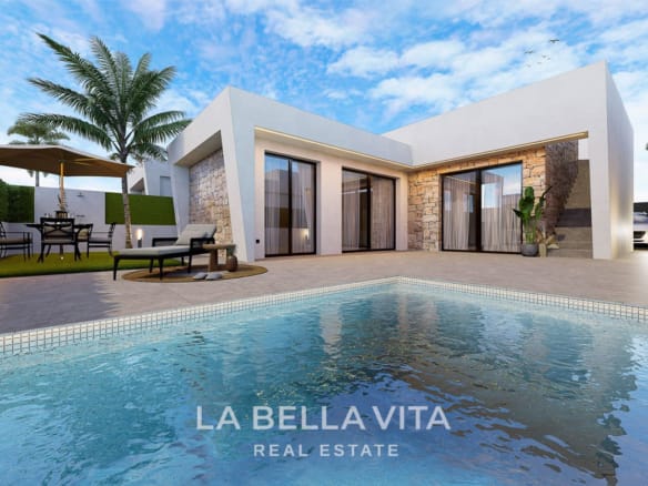 Single-Level New Build Villas for Sale in Roldán – Private Pool, Solarium & Village Lifestyle
