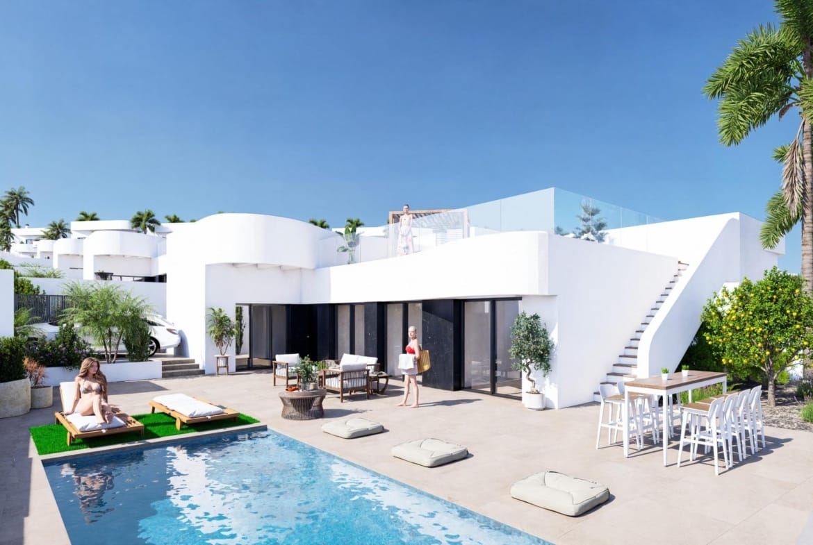 New Build Single-Storey Villas with Private Pool for Sale in La Finca Golf Resort, Algorfa