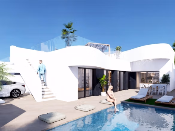 New Build Single-Storey Villas with Private Pool for Sale in La Finca Golf Resort, Algorfa