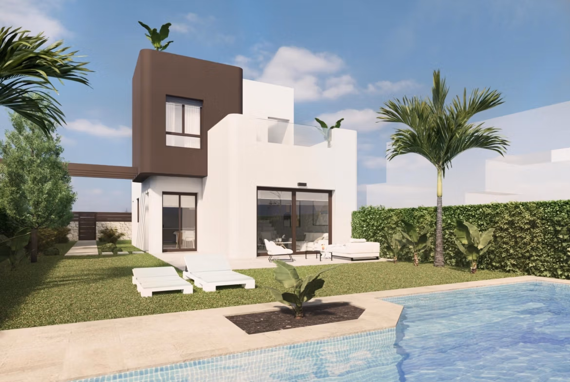New Construction Villas on the Frontline of Lo Romero Golf