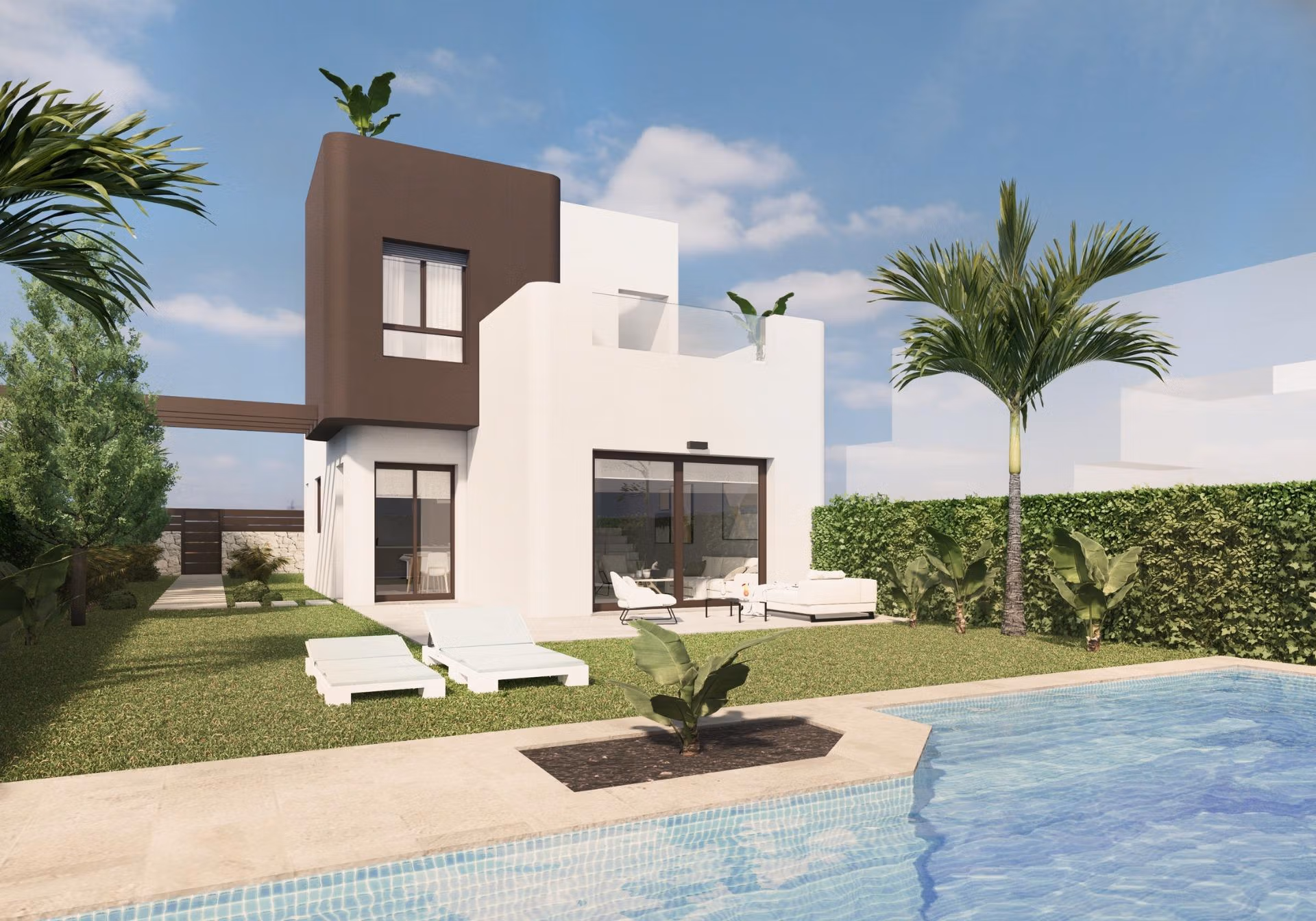New Construction Villas on the Frontline of Lo Romero Golf