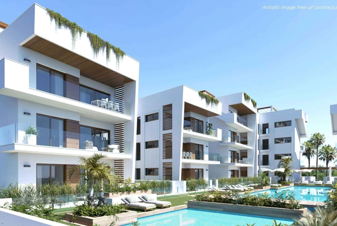 Coastal New Build 2 bedroom Ground Floor Apartments for sale in Los Alcázares