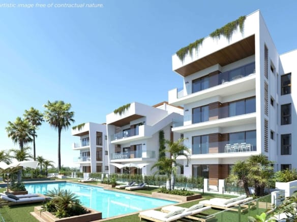 Coastal New Build 2 bedroom Ground Floor Apartments for sale in Los Alcázares