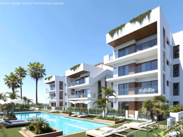 Coastal New Build 2 bedroom Ground Floor Apartments for sale in Los Alcázares