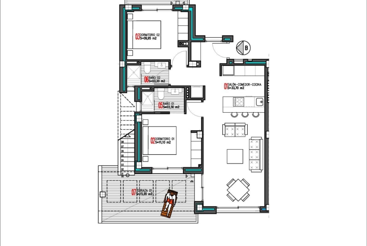 New Build Scandinavian-Style Penthouse Apartment walking distance to the sea for Sale in Aguas Nuevas, Torrevieja