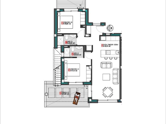 New Build Scandinavian-Style Penthouse Apartment walking distance to the sea for Sale in Aguas Nuevas, Torrevieja