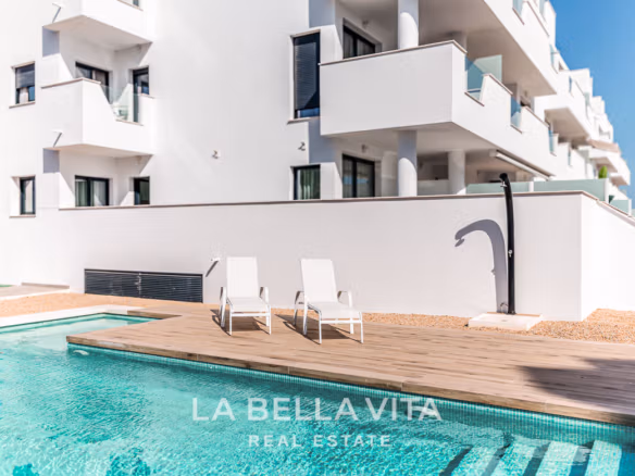 Key Ready Ground Floor Apartment with Private Pool for Sale in Santa Rosalía Resort, Murcia