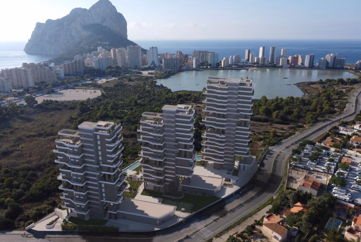 Luxury New Build Apartments with Sea Views in Calpe Costa Blanca in Marisol Park