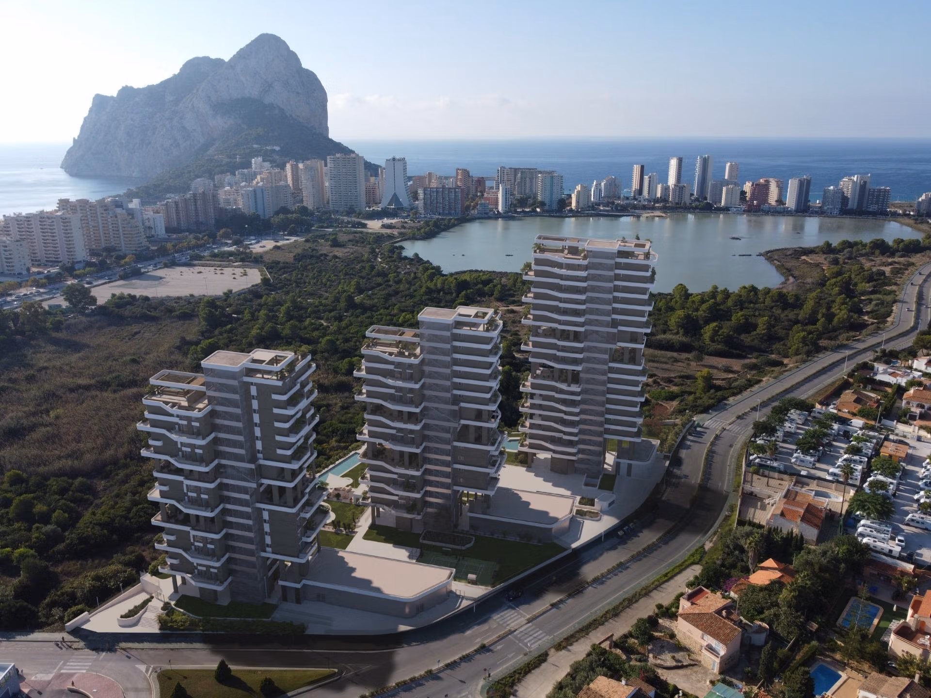 Luxury New Build Apartments with Sea Views in Calpe Costa Blanca in Marisol Park