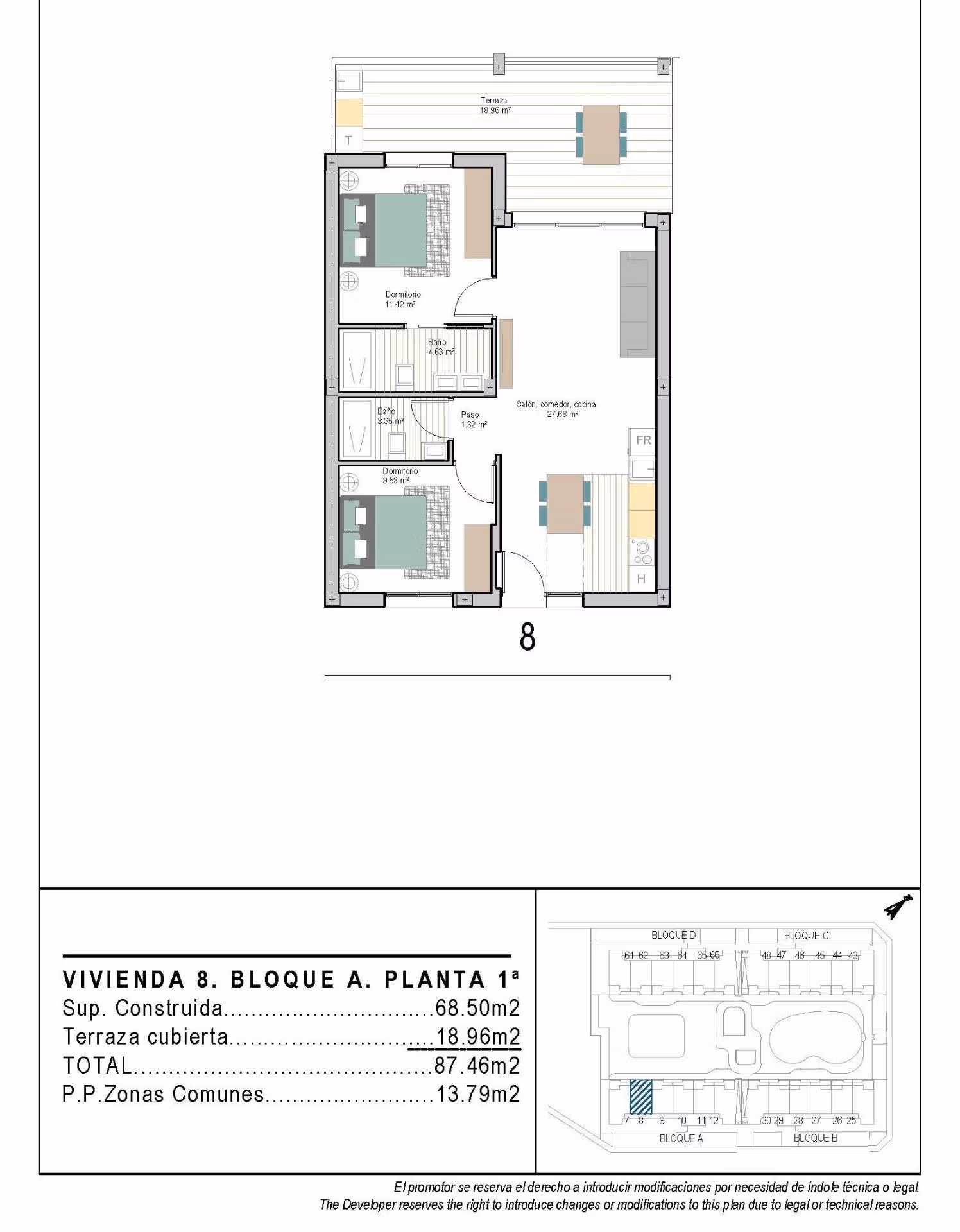 Modern-New-Build-Apartments-in-San-Cayetano-Torrepacheco-Murcia-21 Модерен 2 спалня Апартамент with Тераса за продажба in San Cayetano, Torre Pacheco