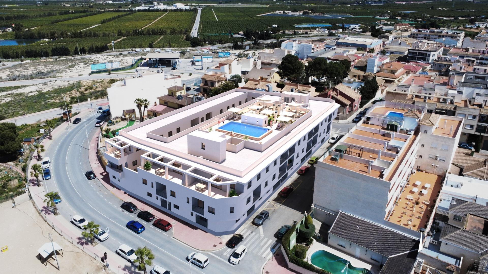 New Build Apartments for sale in the Centre of San Miguel de Salinas, Costa Blanca